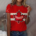 Comstylish Abstract Retro Champion Canadian Hockey Art Print T-shirt