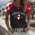 Comstylish Women's Greenland Contrasting Colors T-shirt