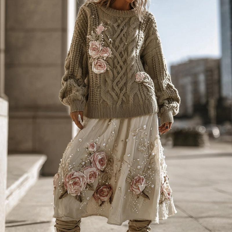 Gracefully Designed Sweater