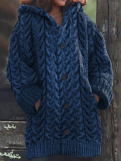 Women's Super Soft Honeycomb Aran Crew Neck Sweater artswardrobe