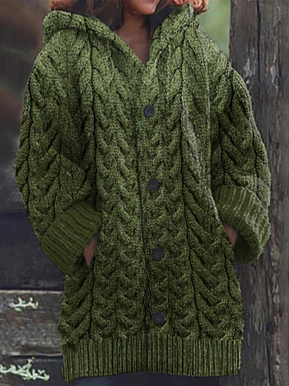 Women's Super Soft Honeycomb Aran Crew Neck Sweater artswardrobe