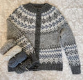 Vintage Tribal Button Icelandic Comfy Sweater elevenforest