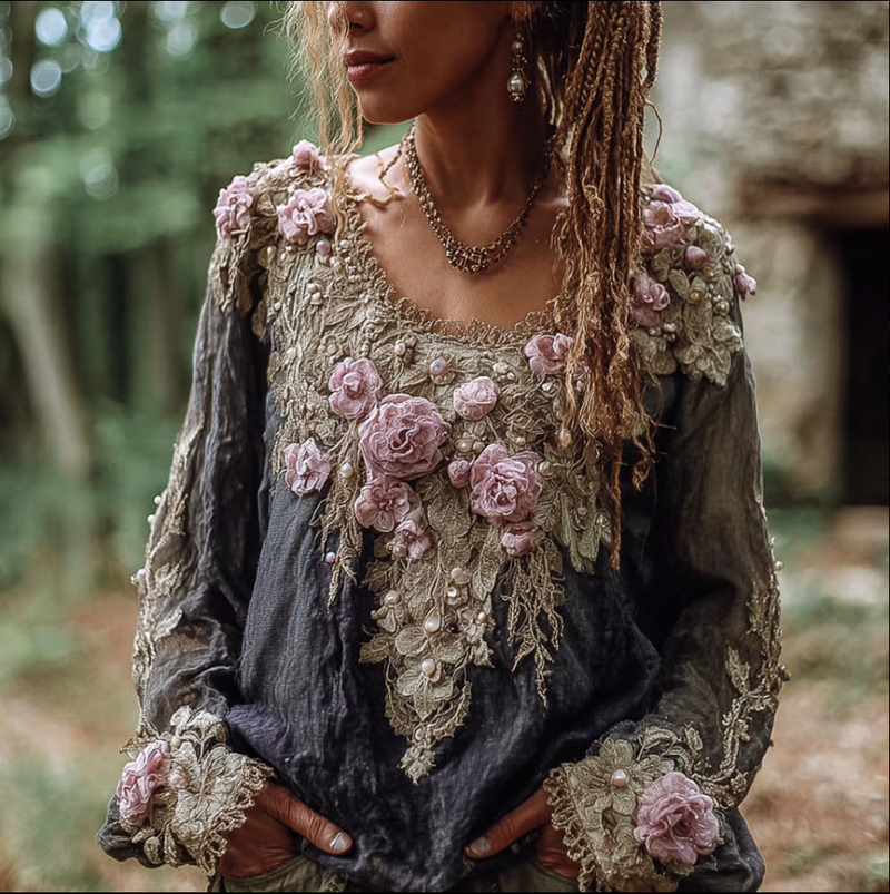 Timeless Vintage Style Top