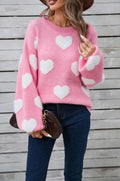 Dafne® | Fluffy knitted heart sweater