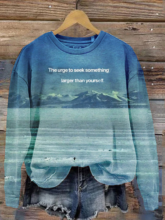 Comstylish Do Your Own Thing With A Solo Penguin Crew Neck Sweatshirt