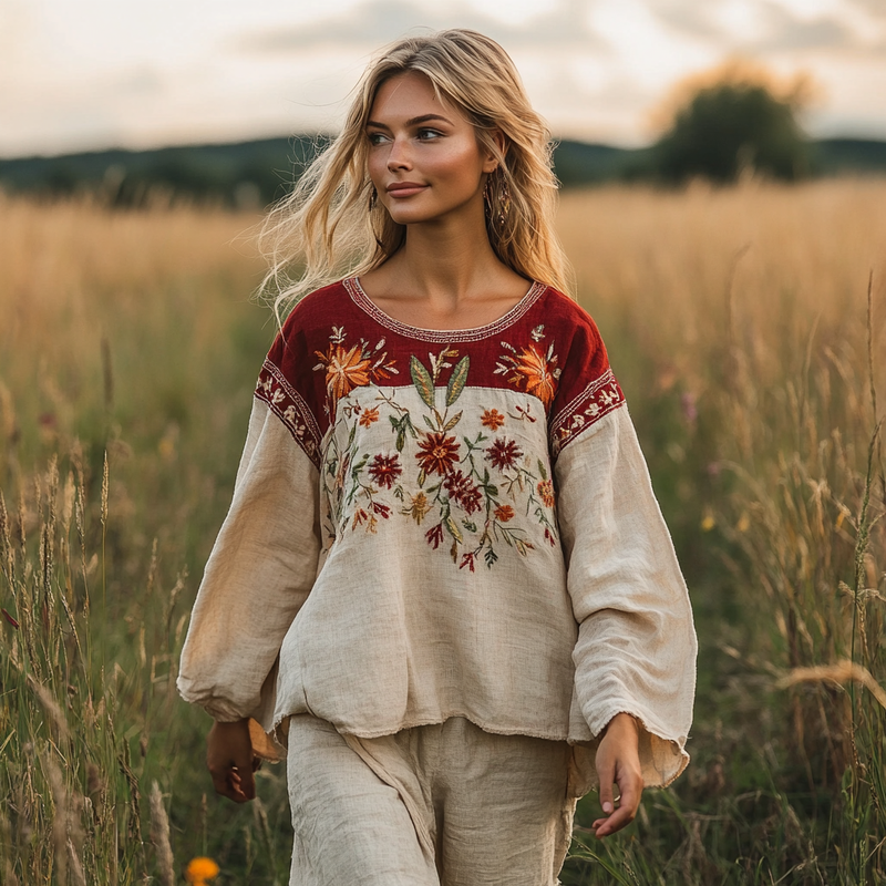 Timeless Vintage Style Blouse
