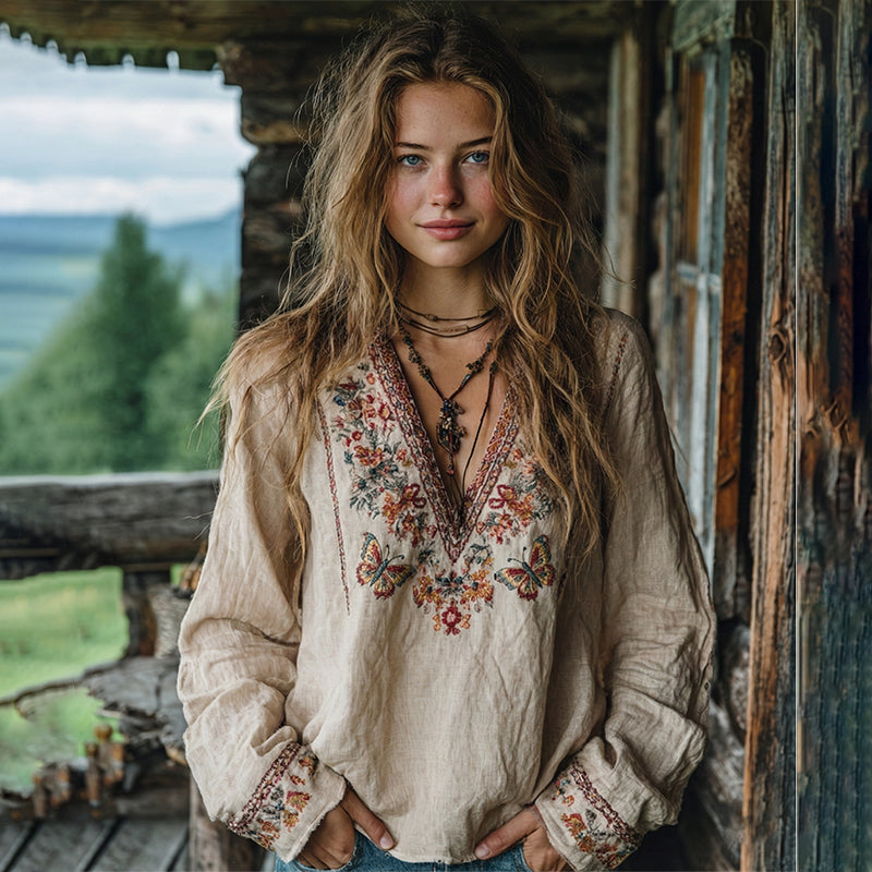 Timeless Vintage Style Blouse