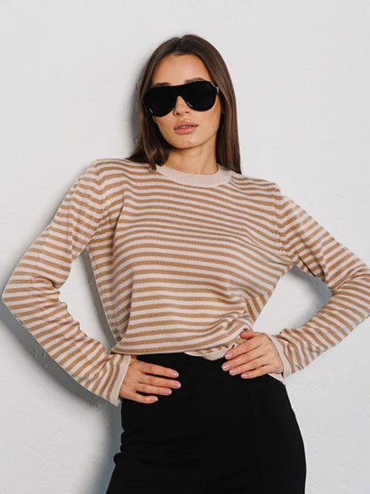 Alessandra® | Striped long-sleeved sweater Amelia
