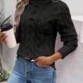 Helga® | Stylish turtleneck knitted sweater