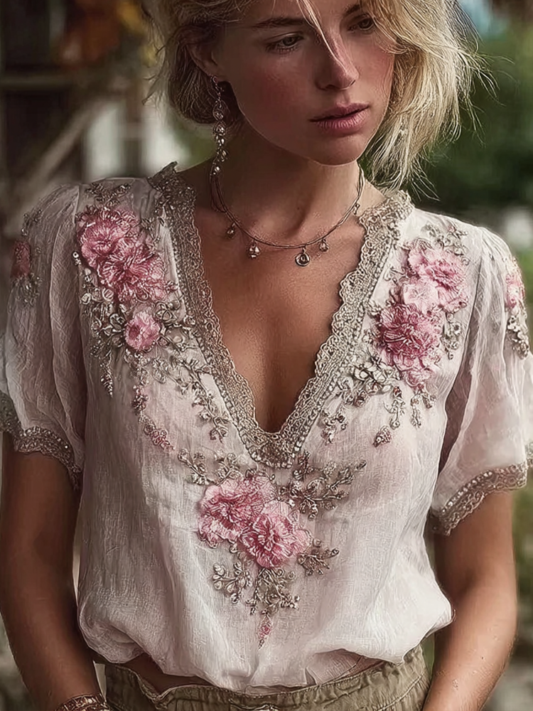 Timeless Vintage Style Top