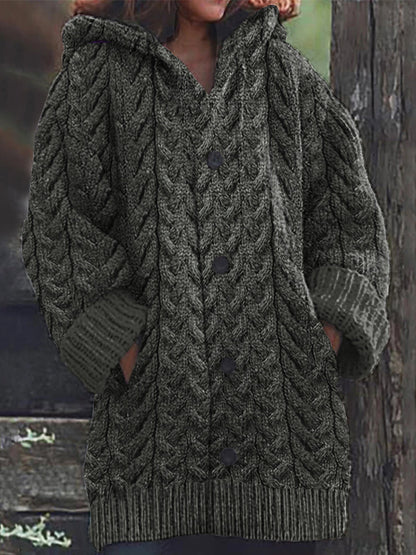 Women's Super Soft Honeycomb Aran Crew Neck Sweater artswardrobe